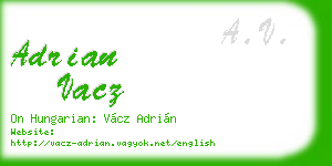 adrian vacz business card